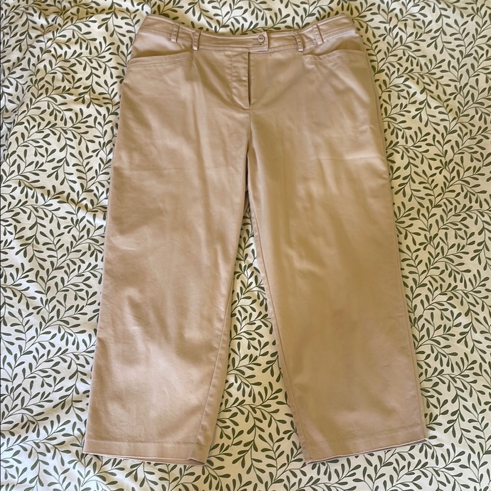 🤎Nygard Collection Khaki Stretch Cropped Pants – Size 10P